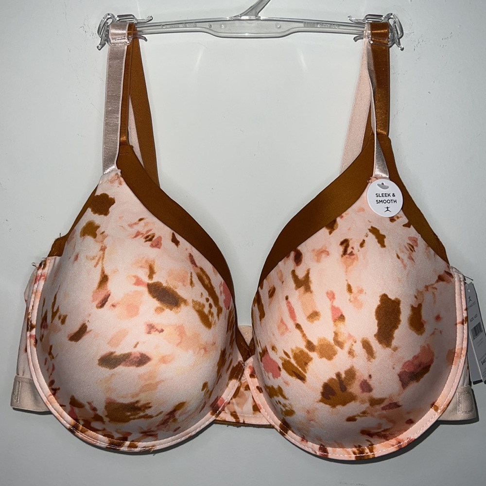 DANSKIN SLEEK AND SMOOTH T-SHIRT BRA 2pk SZ 42D